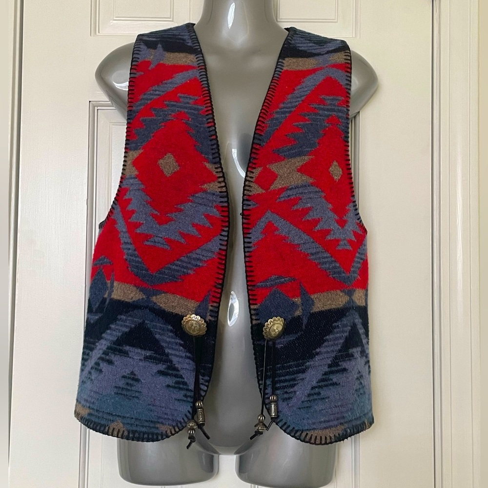 Rhonda Stark Vintage Southwestern Concho Vest